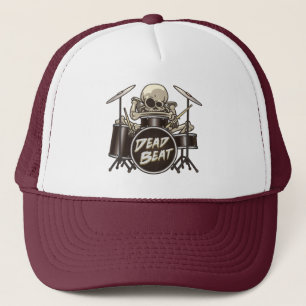 Gorra De Camionero Batería esquelético divertido