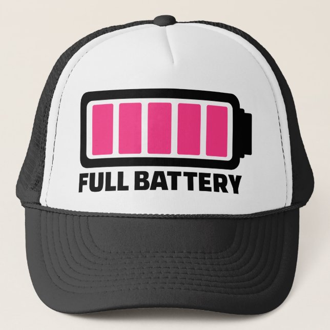 Gorra De Camionero Batería llena (Anverso)
