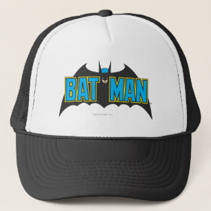 Gorra De Camionero Batman   Logotipo negro azul vintage