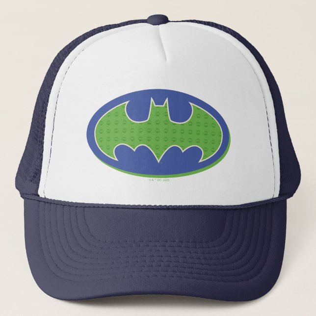 Gorra De Camionero Batman | Símbolo morado y verde (Anverso)