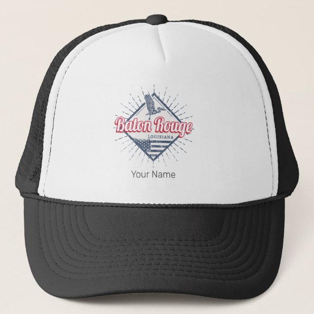 Gorra De Camionero Baton Rouge City Louisiana Estados Unidos (Anverso)