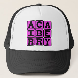 Gorra De Camionero Baya de Acai, Fruta Saludable y Extracto