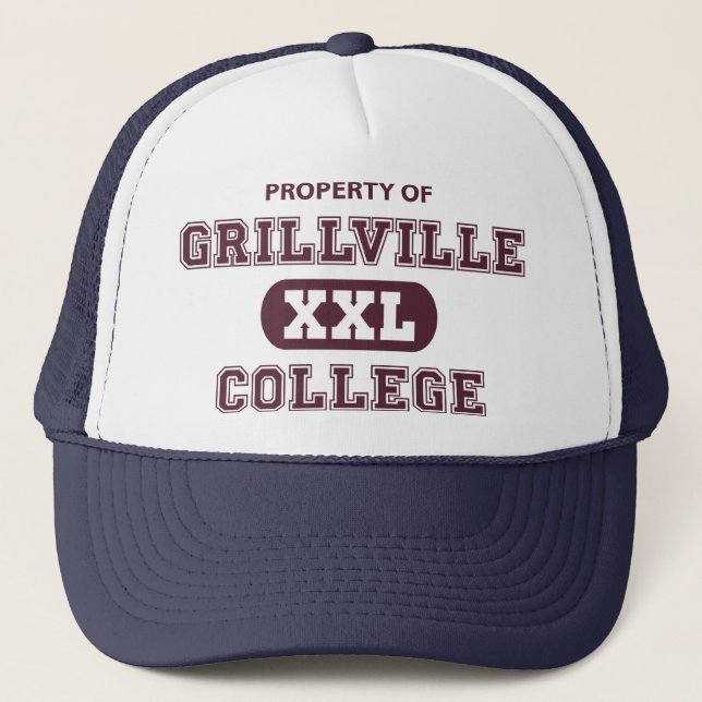Gorra De Camionero BBQ College (Anverso)
