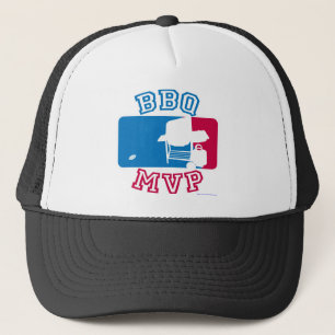 Gorra De Camionero BBQ MVP Diversión Cocina al aire libre Grill Art