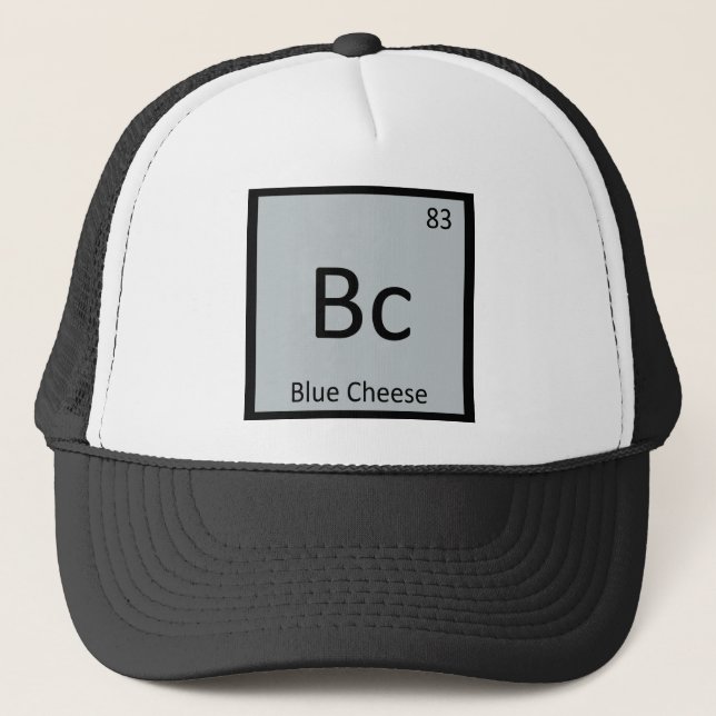 Gorra De Camionero Bc - Símbolo de tabla periódica de química de ques (Anverso)