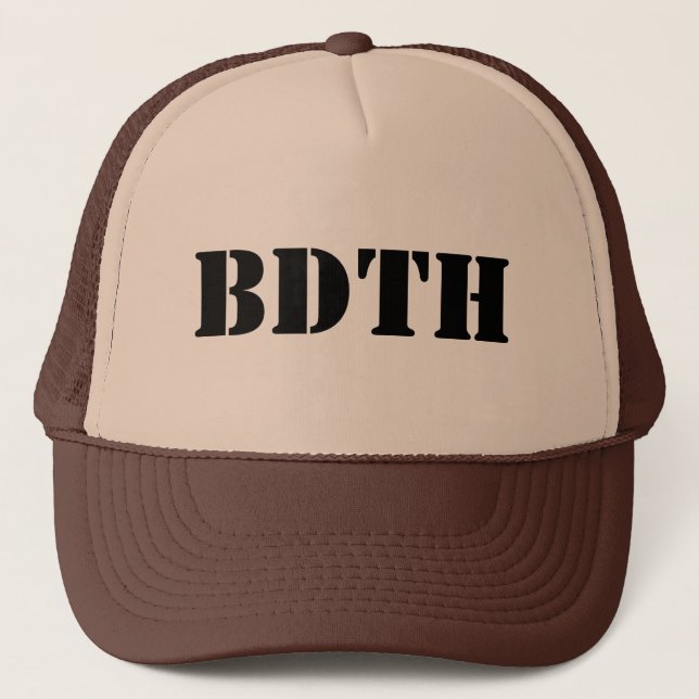 Gorra De Camionero BDTH logo (Anverso)