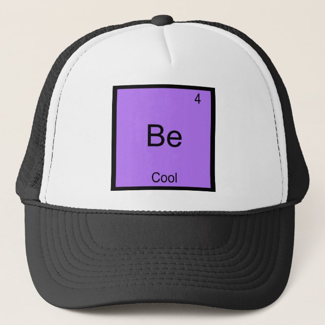 Gorra De Camionero Be - Guay Chemistry Element Symbol Funny (Anverso)