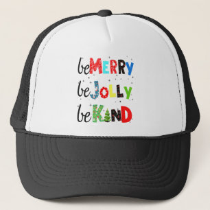 Gorra De Camionero Be Merry Be Jolly Be Kind Christmas Tree Family Ch