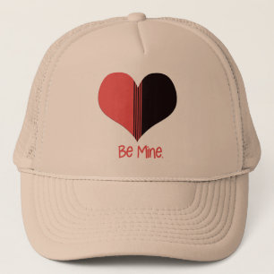 Gorra De Camionero Be Mine Valentine Red Stripe Heart