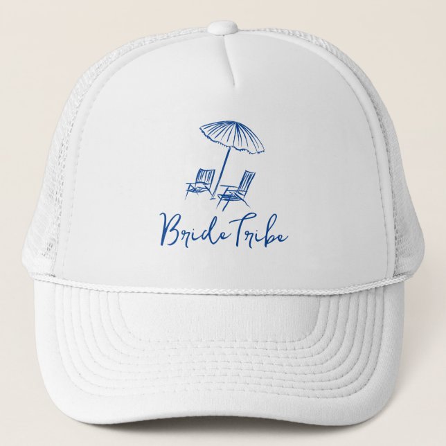 Gorra De Camionero Beach Bachelorette fin de semana costero (Anverso)
