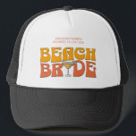 Gorra De Camionero Beach Bachelorette Party Groovy Bride's Beach<br><div class="desc">Disfrute de su próxima fiesta de soltera con esta impresionante fiesta de soltera de playa personalizada. Ya sea que esté celebrando un viaje en barca, unas vacaciones en chica o unas vacaciones con los mejores amigos, esta mercadería de una fiesta de soltera en la playa personalizado es el lugar perfecto...</div>