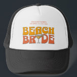 Gorra De Camionero Beach Bachelorette Party Groovy Bride's Beach<br><div class="desc">Disfrute de su próxima fiesta de soltera con esta impresionante fiesta de soltera de playa personalizada. Ya sea que esté celebrando un viaje en barca, unas vacaciones en chica o unas vacaciones con los mejores amigos, esta mercadería de una fiesta de soltera en la playa personalizado es el lugar perfecto...</div>