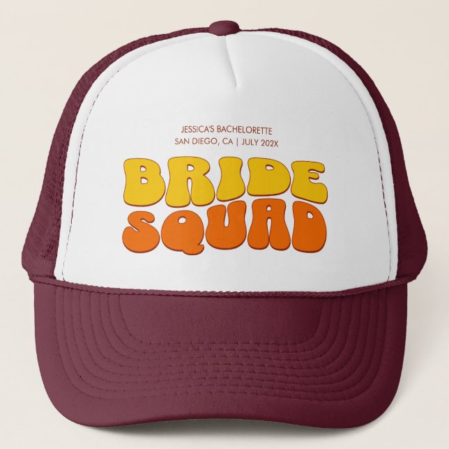 Gorra De Camionero Beach Bachelorette Party Novia Bridesmaid (Anverso)