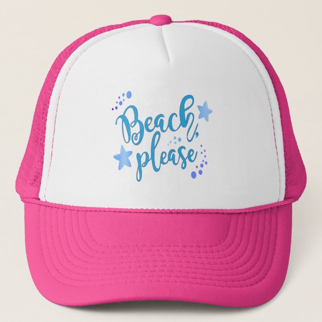 Gorra De Camionero Beach Please (Anverso)