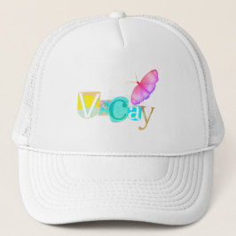Gorra De Camionero Beach Style Retro Vacay Mode