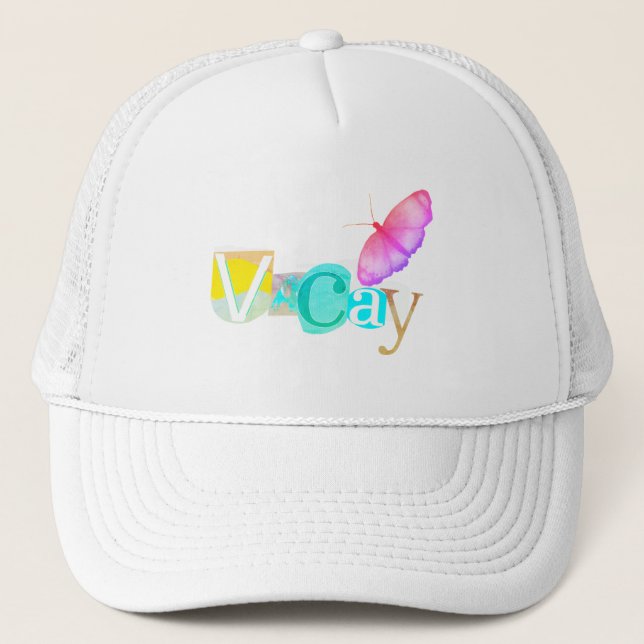 Gorra De Camionero Beach Style Retro Vacay Mode  (Anverso)