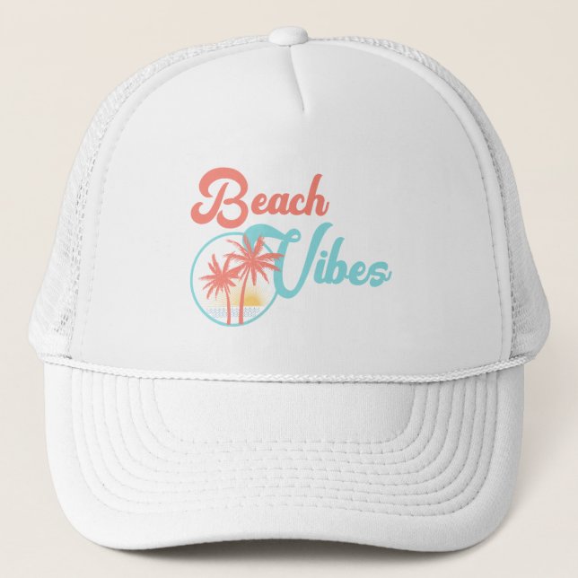 Gorra De Camionero Beach Vibes Sunset (Anverso)