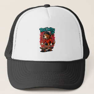 Gorra De Camionero Beagle de estilo callejero monopatín arte graffiti