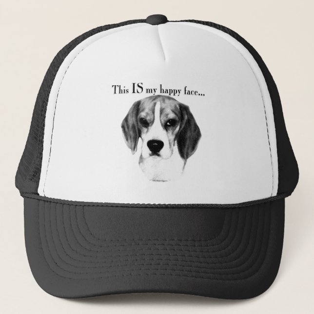 Gorra De Camionero Beagle Happy Face (Anverso)