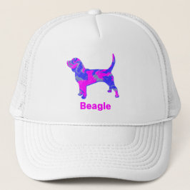 Gorra De Camionero Beagle Hound Dog Cute Personalizado de silueta ros