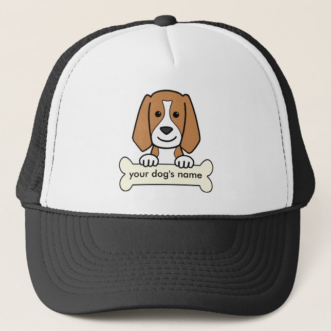 Gorra De Camionero Beagle personalizado (Anverso)