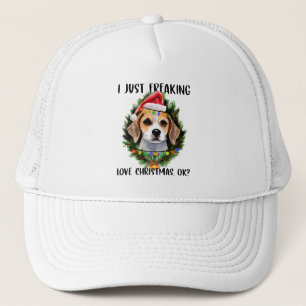 Gorra De Camionero Beagle, sólo me asusta el amor de los Navidades, N