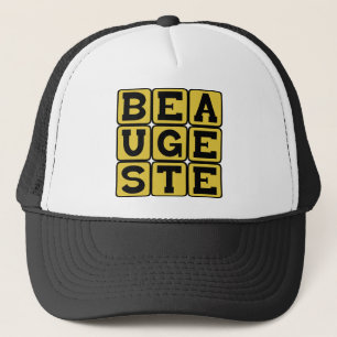 Gorra De Camionero Beau Geste, Noble Gestos Frase Latina