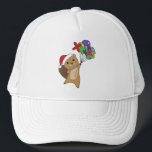Gorra De Camionero Beaver Merry Christmas Winter Animals Beaver<br><div class="desc">El castor para suavizar con globos de Navidad. Animales divertidos con regalos y nieve para las vacaciones. También es gracioso para los Navidades en julio. Los castores son animales dulces y perfectos para los Navidades.</div>