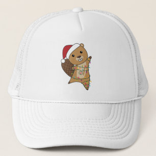Gorra De Camionero Beaver Navidades animados animales de invierno cas