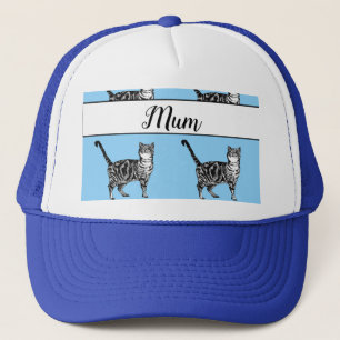 Gorra De Camionero Bebé Blue Tabby gato Gatos Madre caprichosa