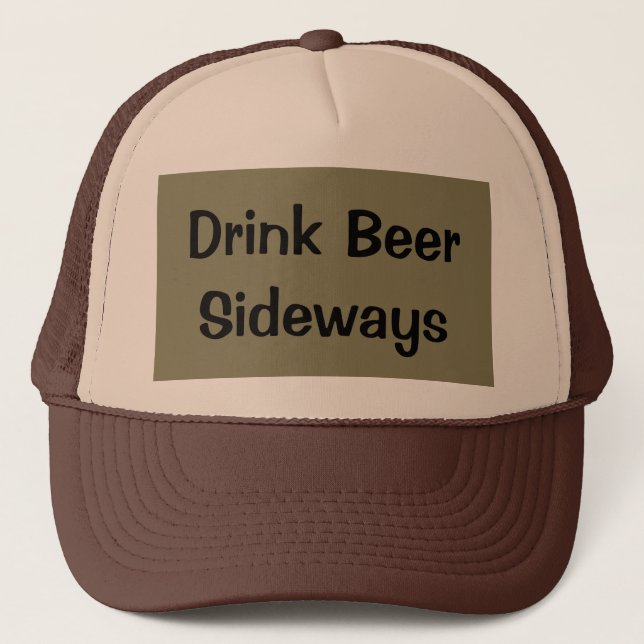 Gorra De Camionero Bebe cerveza de lado 2 (Anverso)