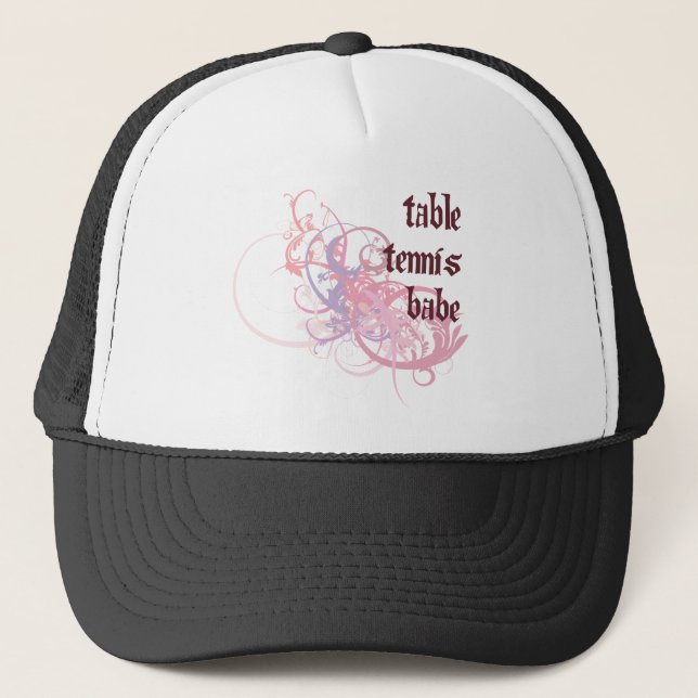 Gorra De Camionero Bebé de los tenis de mesa (Anverso)