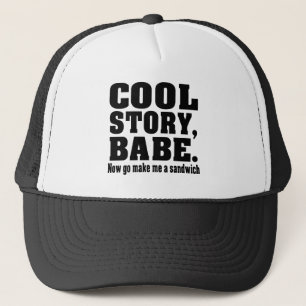 Gorra De Camionero Bebé fresco divertido de la historia