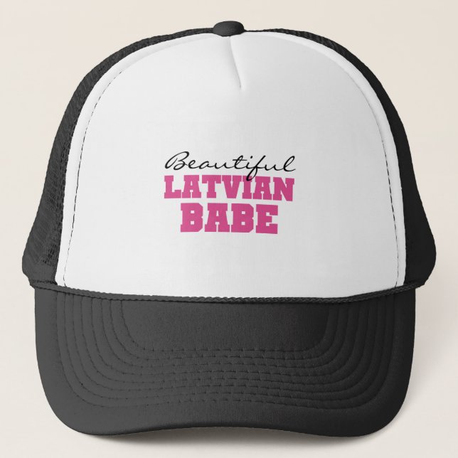 Gorra De Camionero Bebé letón hermoso (Anverso)