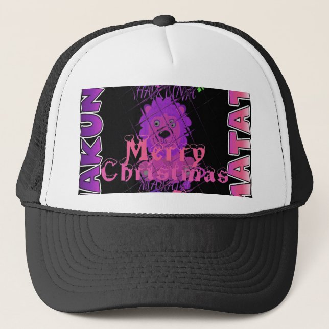 Gorra De Camionero Bebé rosa Bella Feliz Navidad Hakuna Matata (Anverso)