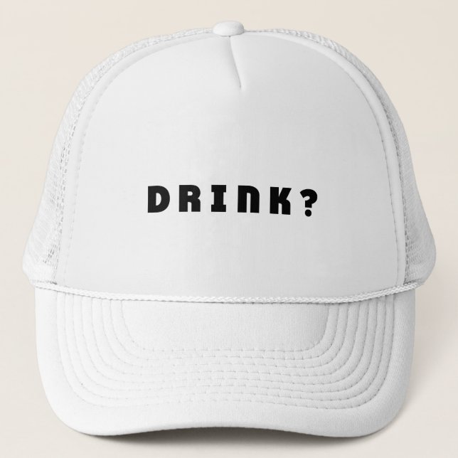 Gorra De Camionero Beber alcohol (Anverso)