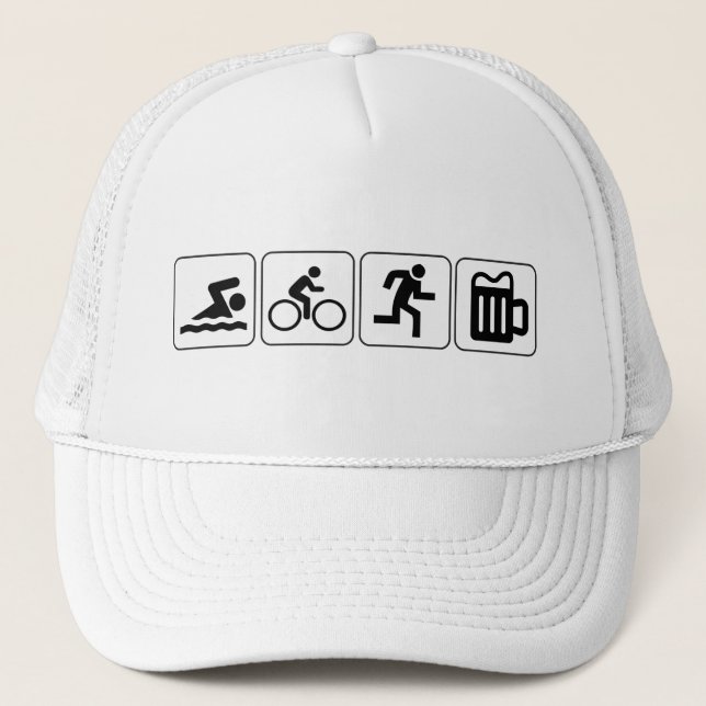 Gorra De Camionero Beber de natación en bicicleta (Anverso)