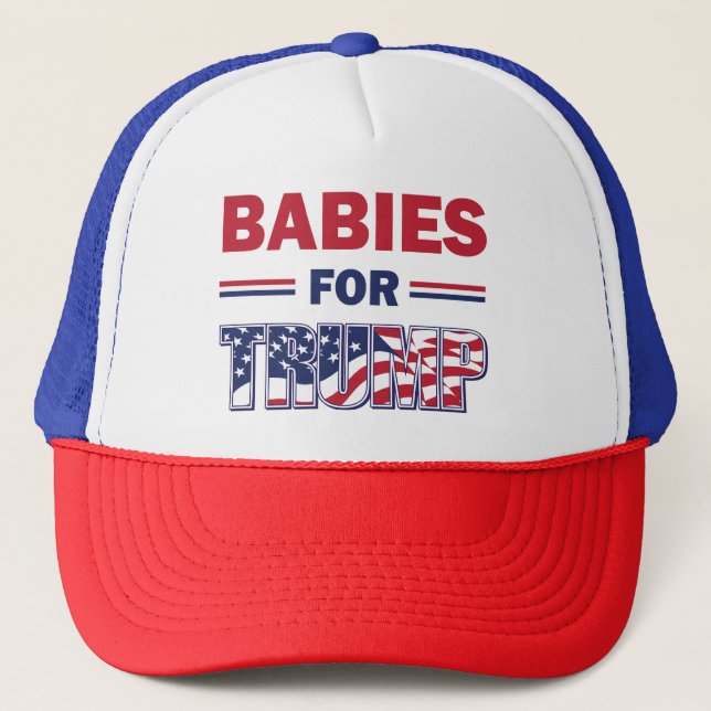 Gorra De Camionero Bebés para Trump (Anverso)