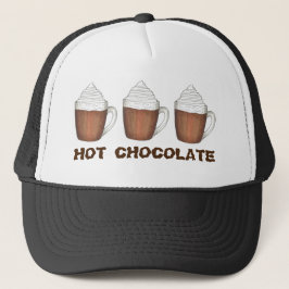Gorra De Camionero Bebidas calientes de invierno cocodrilas de chocol