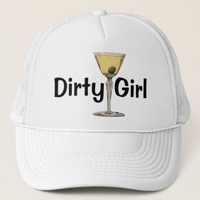 Gorra De Camionero Bebidas de época, cóctel de oliva Martini (Anverso)