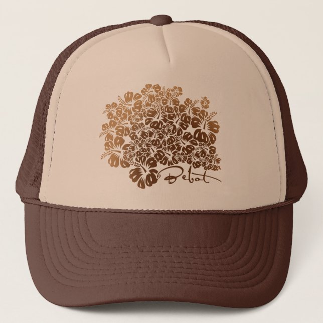 Gorra De Camionero Bebot - hibisco (Anverso)