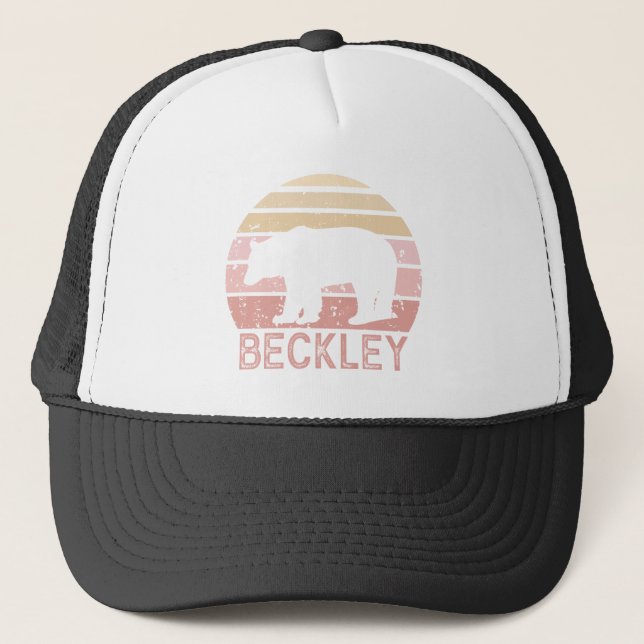 Gorra De Camionero Beckley West Virginia Retro Bear (Anverso)