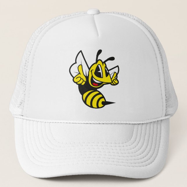 Gorra De Camionero Bee Happy (Anverso)
