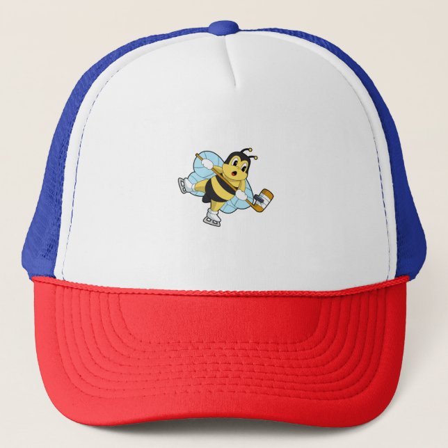 Gorra De Camionero Bee Hockey sobre hielo Palo de hockey sobre hielo (Anverso)
