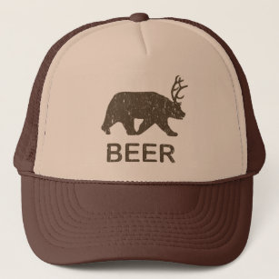 Gorra De Camionero Beer Bear Deer
