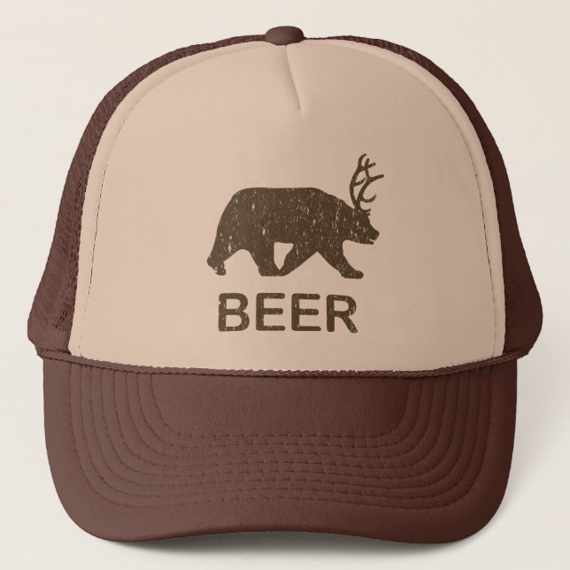 Gorra De Camionero Beer Bear Deer (Anverso)
