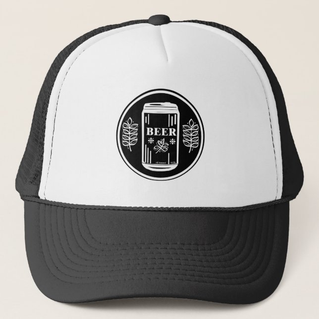 Gorra De Camionero BEER CAN Estilo Dos (Anverso)