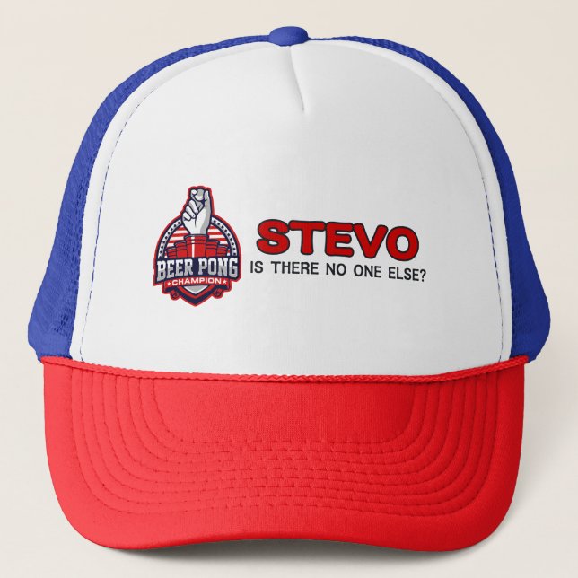 Gorra De Camionero Beer Pong Champ - ¿No hay nadie más? (Anverso)