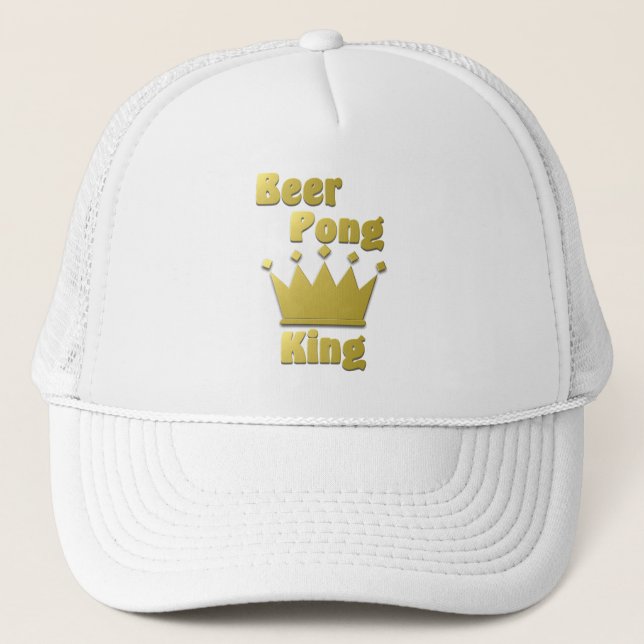 Gorra De Camionero Beer Pong King (Anverso)