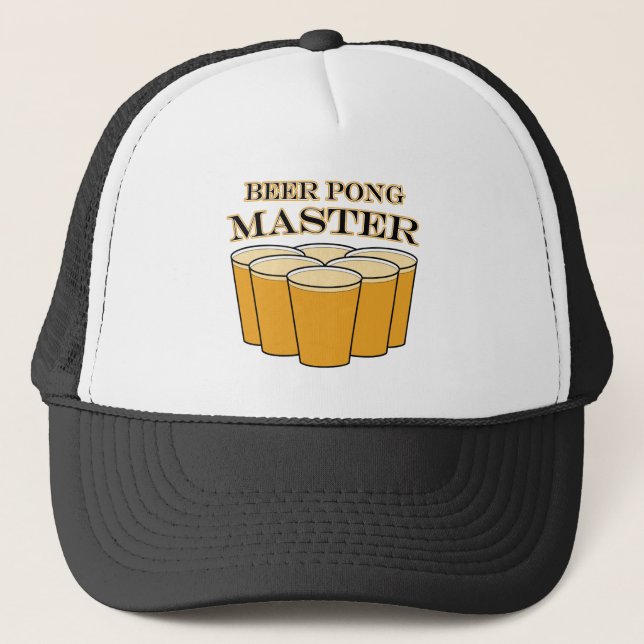 Gorra De Camionero Beer Pong Master (Anverso)